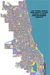 Chicago City Ward Map - 1940