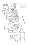 Chicago City Ward Map - 1940